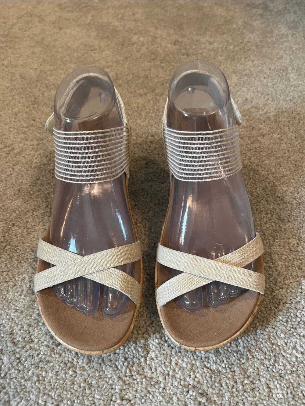 Sketchers Cali Luxe Foam Wedge Sandals